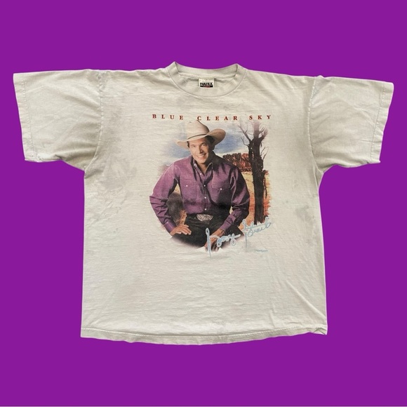 Tultex Other - 90s George Strait “Blue Clear Sky” Tour Tee